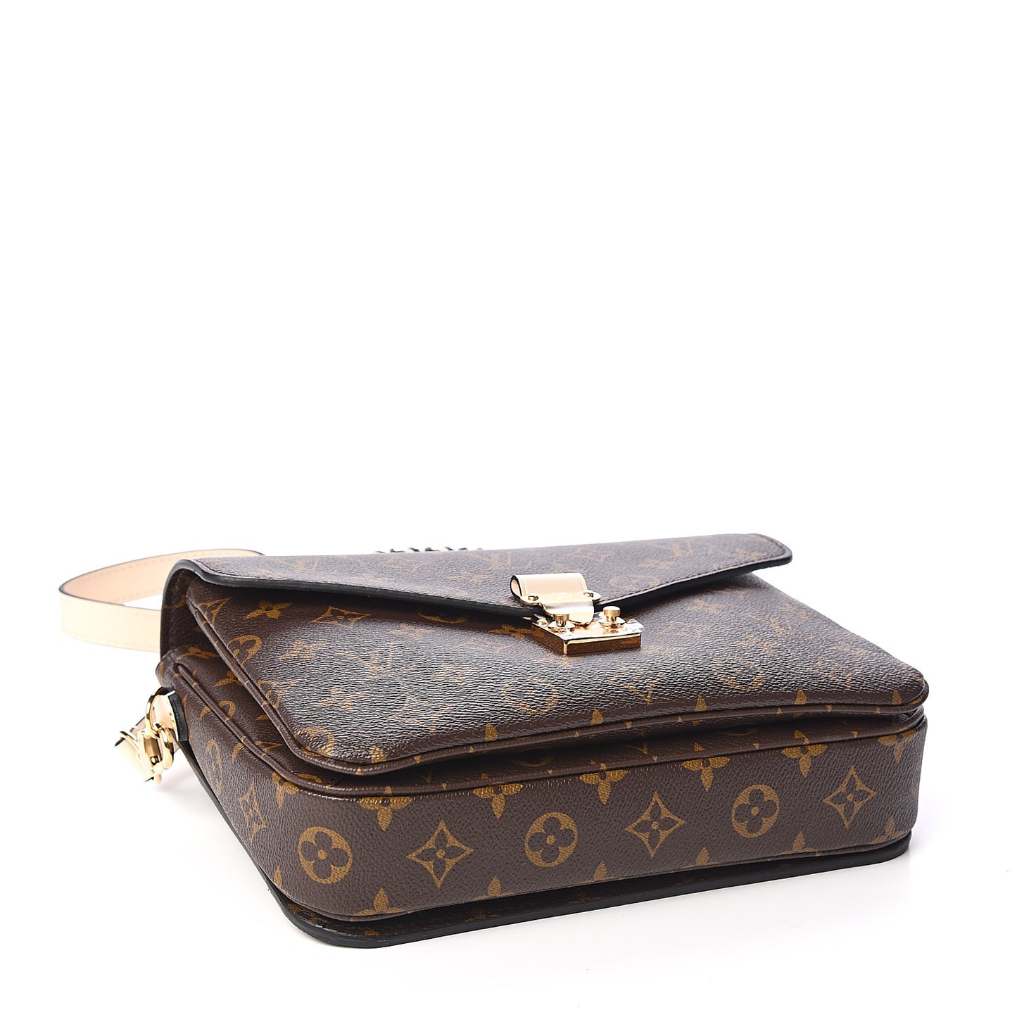 Monogram Braided Pochette Metis Creme Beige