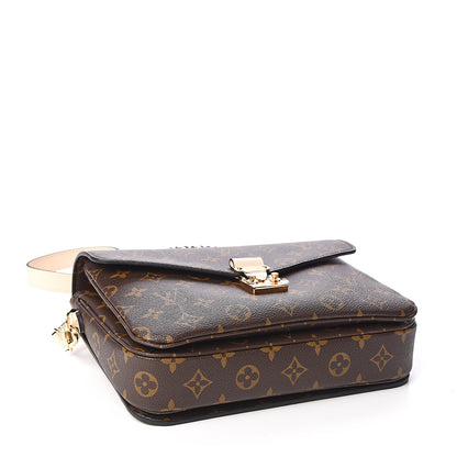 Louis Vuitton Monogram Braided Pochette Metis Creme Beige 3 of 8