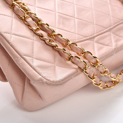 Chanel Lambskin Quilted Medium Double Flap Light Pink 11 of 17