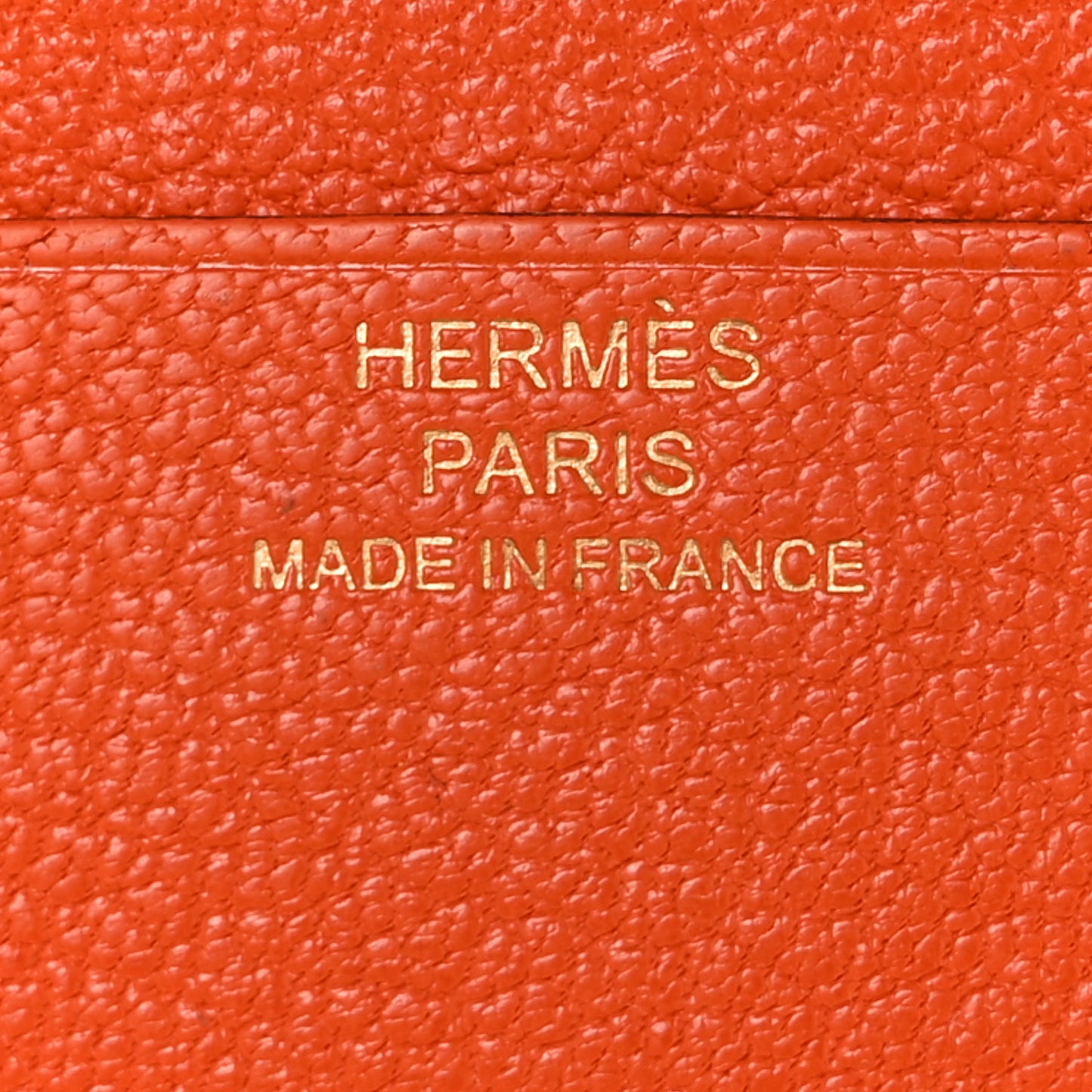 Chevre Mysore Tri Fold Bearn Wallet Orange