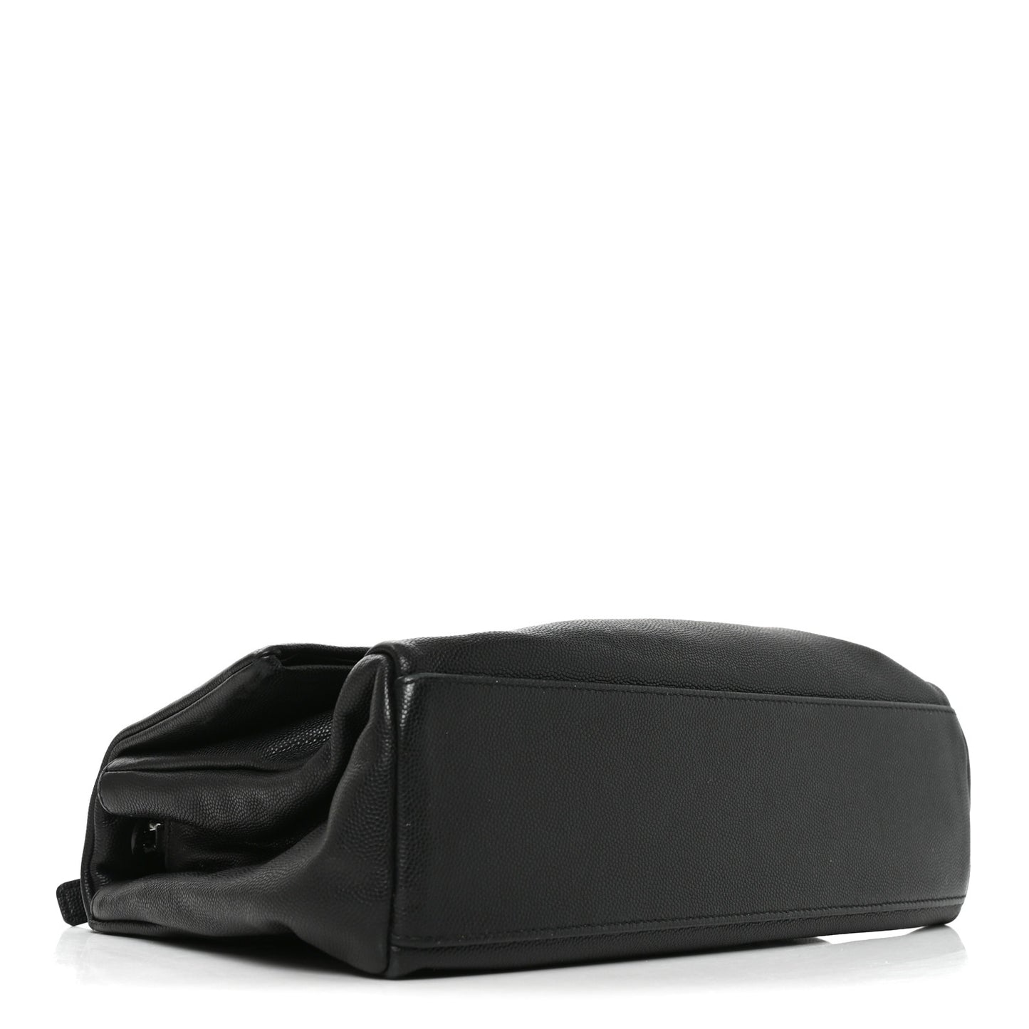 Grain De Poudre Medium West Hollywood Monogram Fold-Over Black