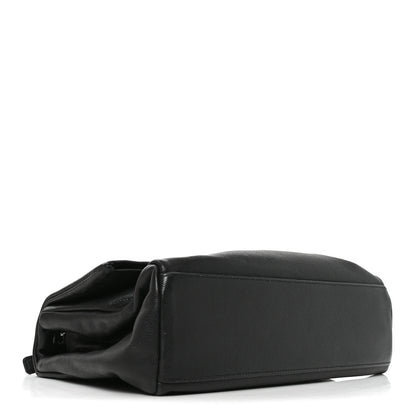 Saint Laurent Grain De Poudre Medium West Hollywood Monogram Fold-Over Black 4 of 10