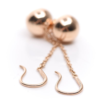 Tiffany 18K Yellow Gold 10mm HardWear Ball Hook Drop Earrings 4 of 5