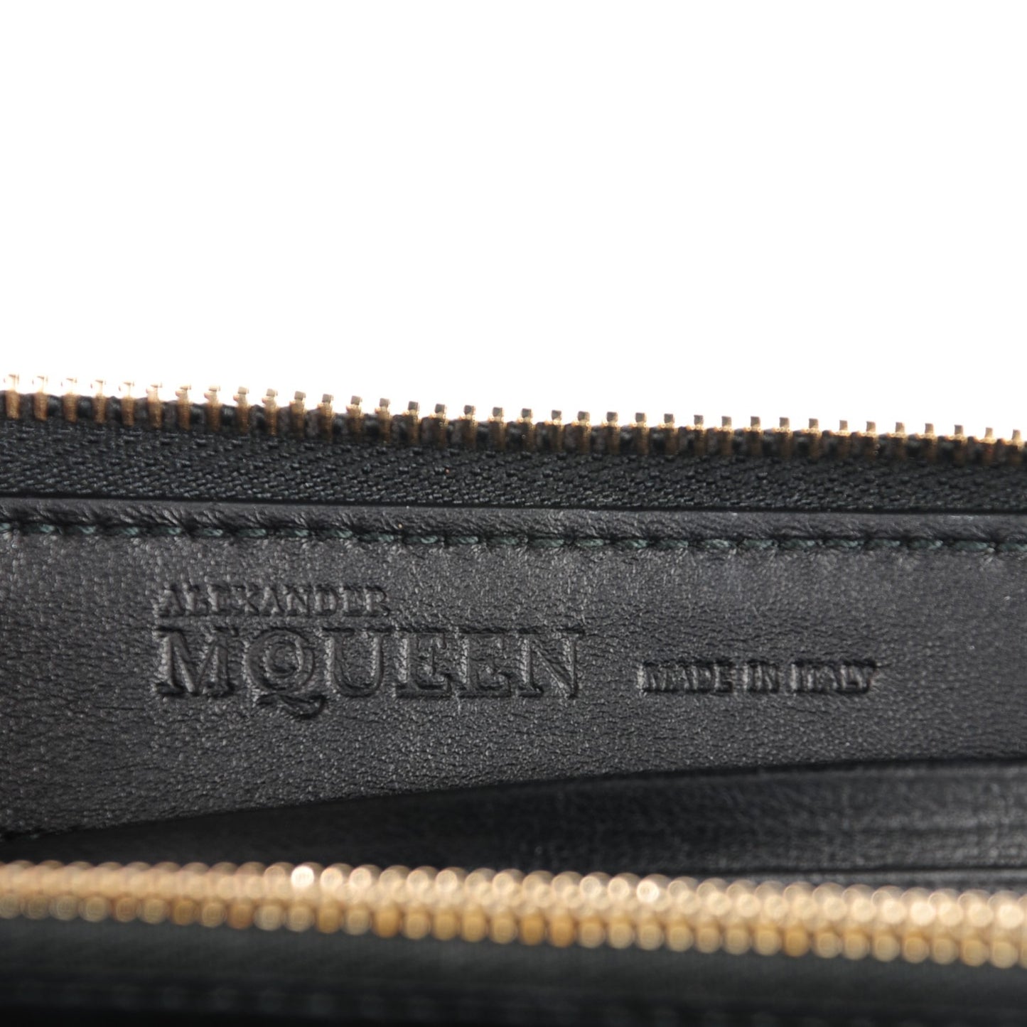 Pebbled Calfskin Skull Continental Zip Wallet Black