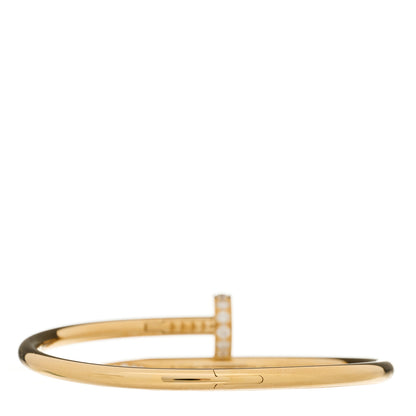 Cartier 18K Yellow Gold Diamond Juste Un Clou Bracelet 16 2 of 4