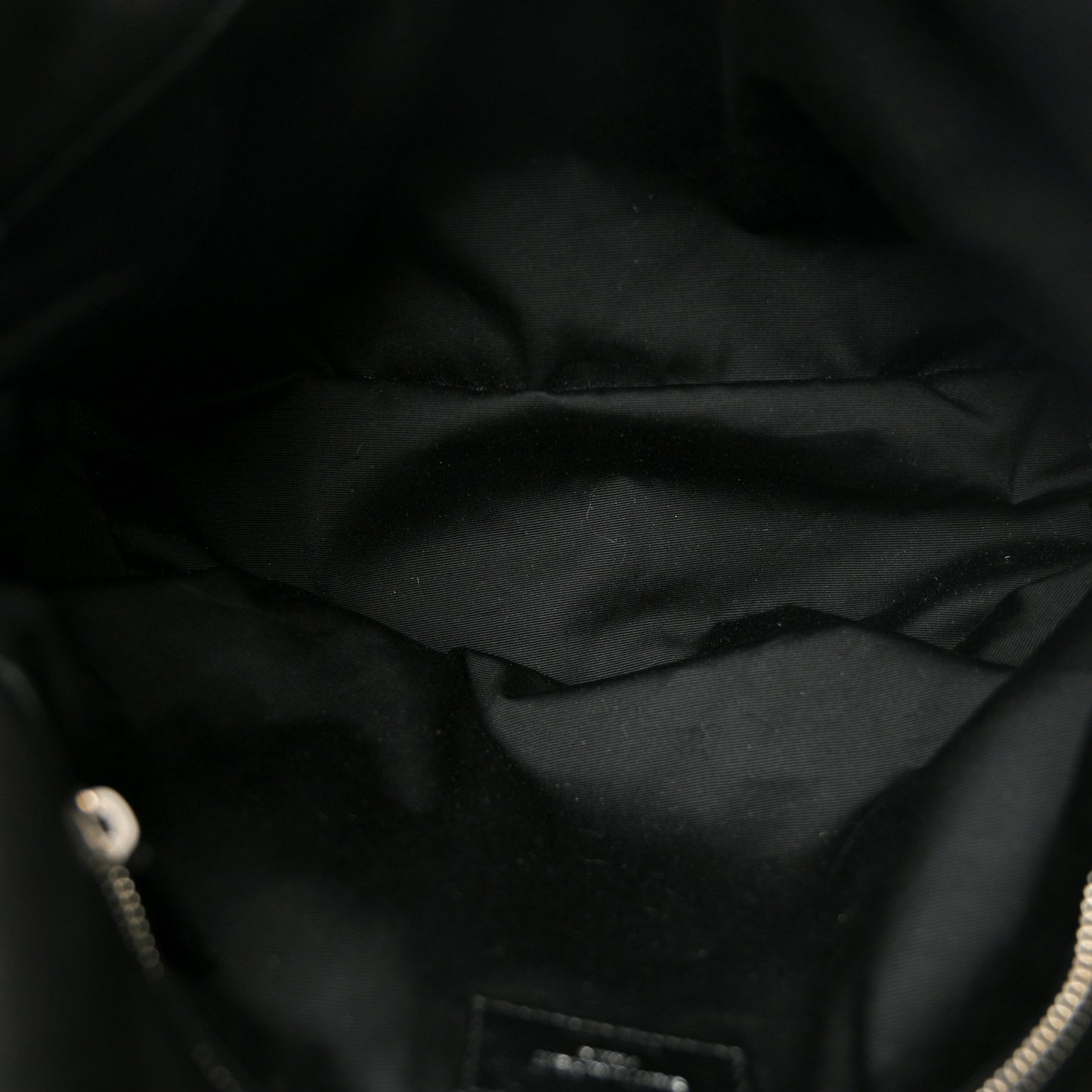 Lambskin Quilted Medium Loulou Puffer Monogram Chain Satchel Black