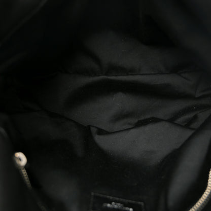 Saint Laurent Lambskin Quilted Medium Loulou Puffer Monogram Chain Satchel Black 5 of 10