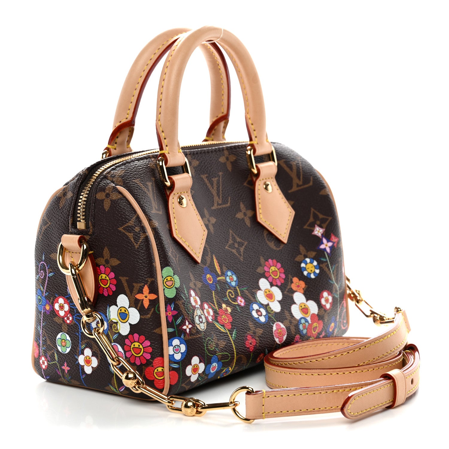 Louis Vuitton LV X TM Monogram Flowers Speedy Bandouliere 20 3 of 10