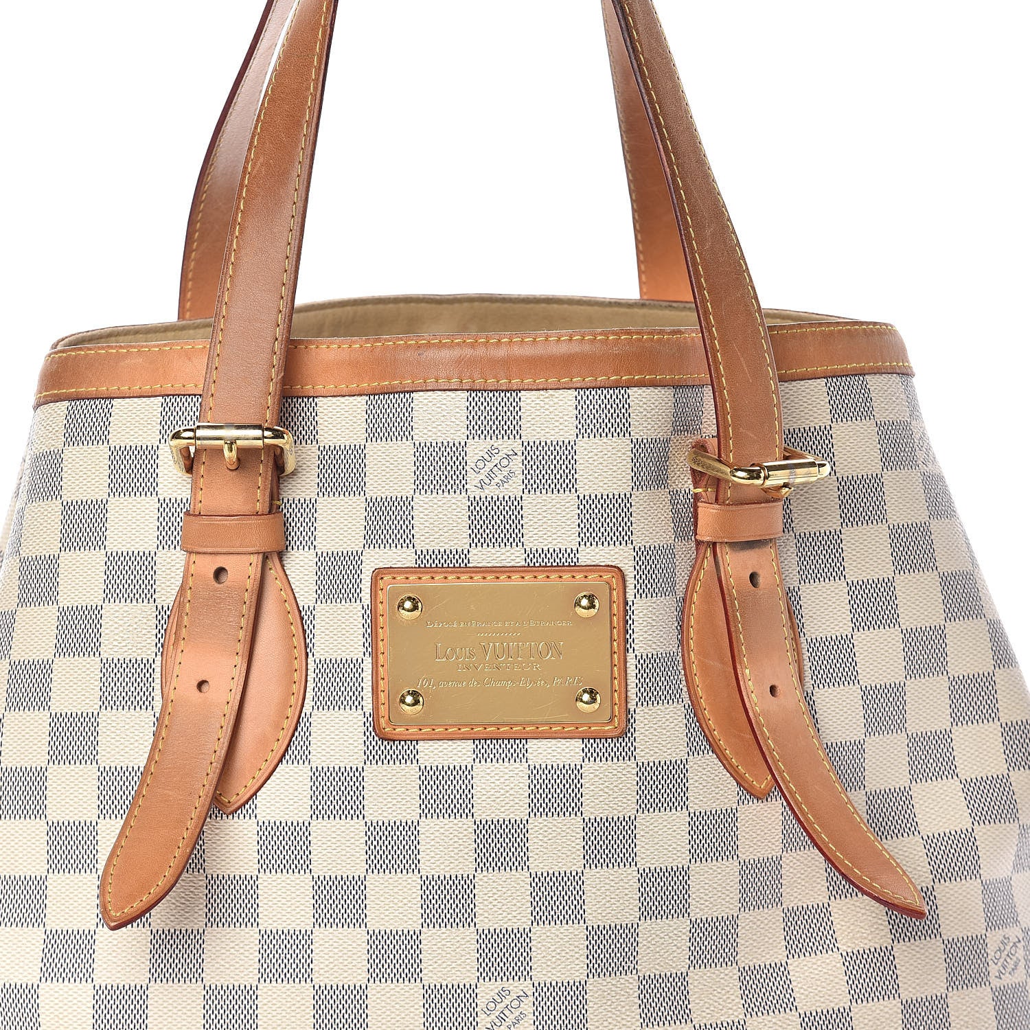 Louis Vuitton Damier Azur Hampstead MM 8 of 14