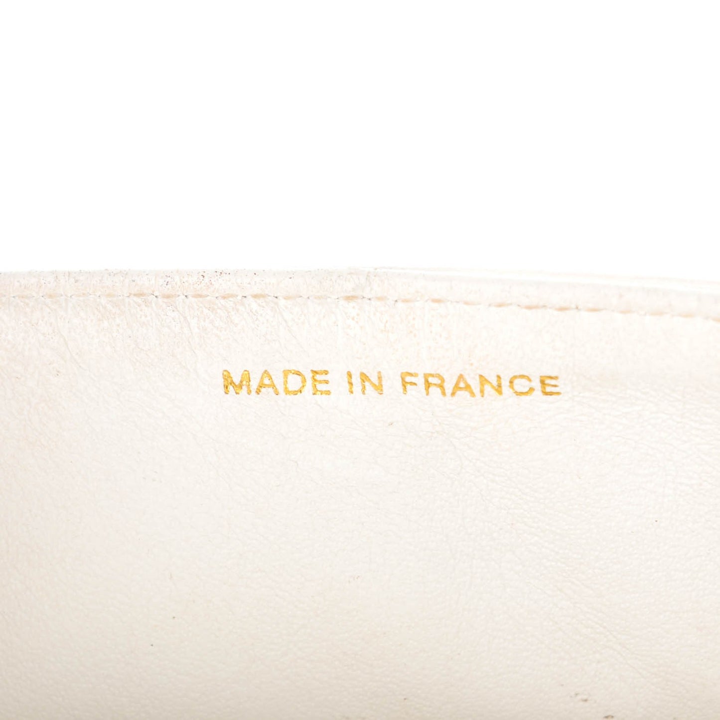 Lambskin Quilted Small Double Flap White