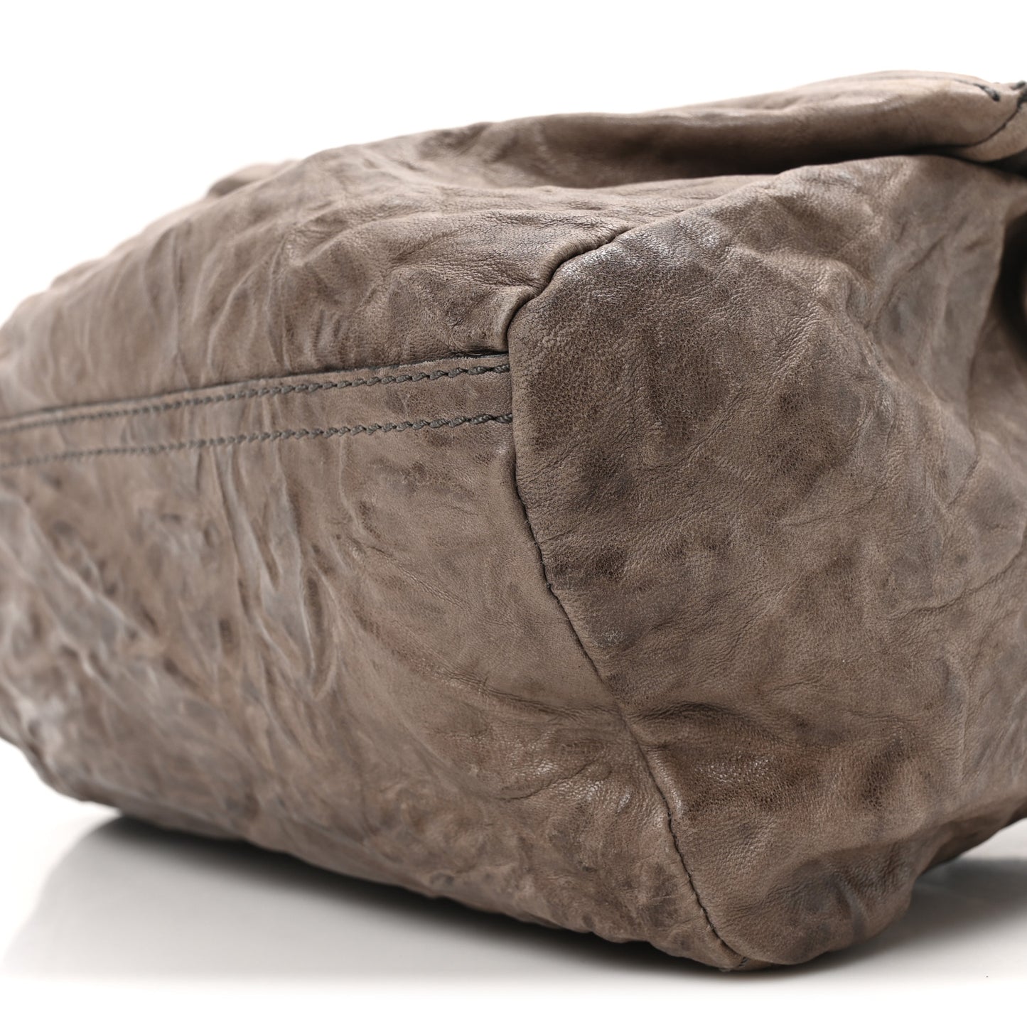Tumbled Sheepskin Small Pandora Charcoal