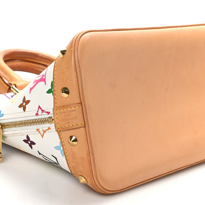 Louis Vuitton Monogram Multicolor Alma White 9 of 10