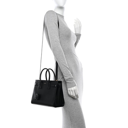 Saint Laurent Calfskin Baby Sac De Jour Black 2 of 14