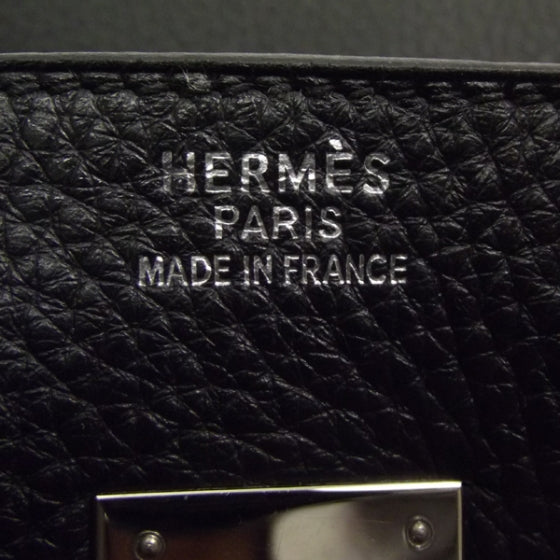 Hermes Taurillon Clemence BIRKIN 35 Noir 9 of 11