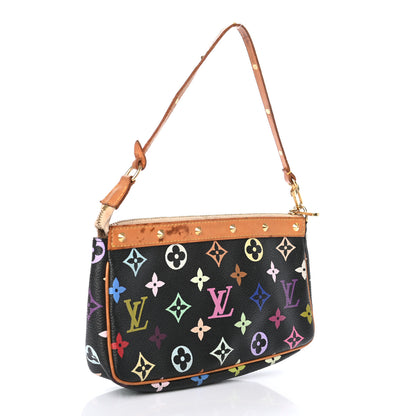 Louis Vuitton Monogram Multicolor Pochette Accessories Black 4 of 10