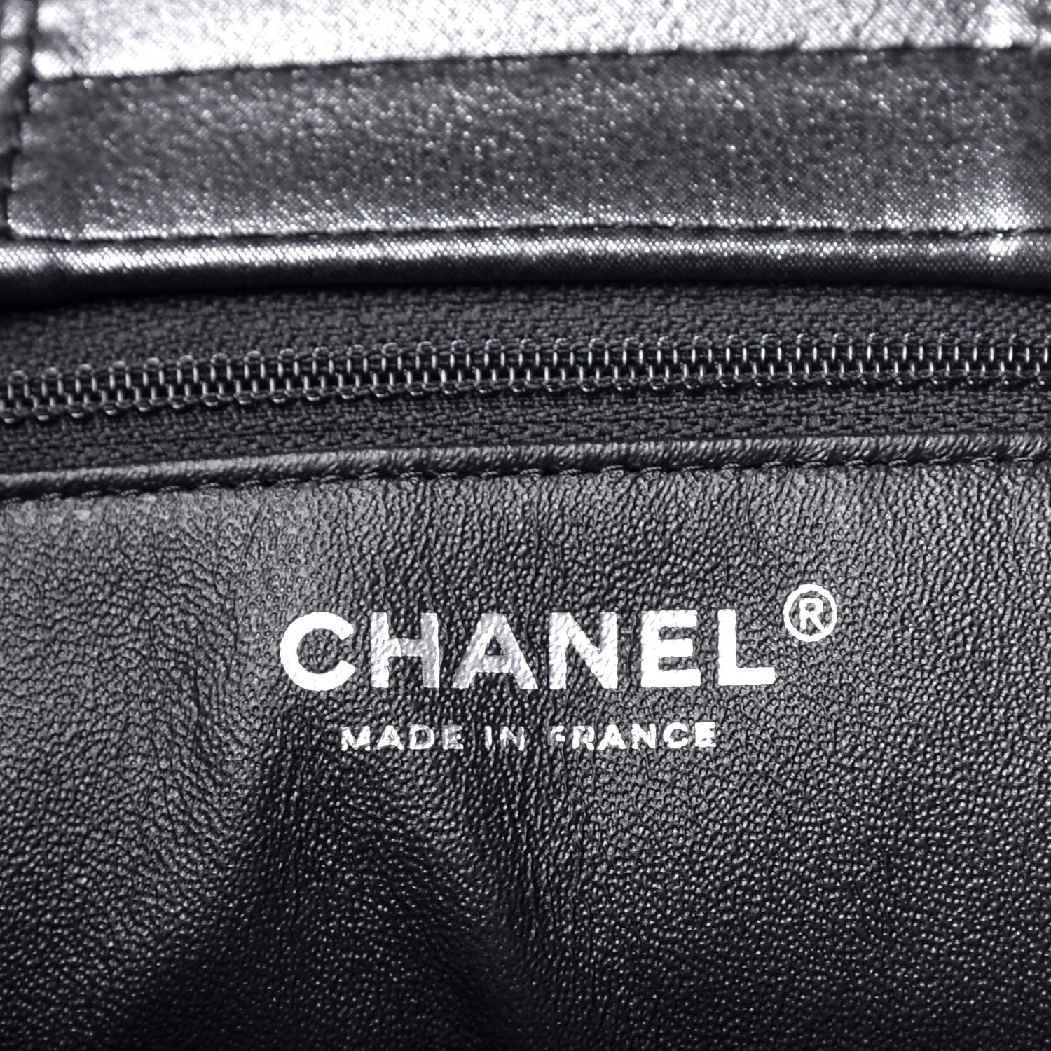 Chanel Calfskin CC Large North South Shopping Tote Black 6 of 8