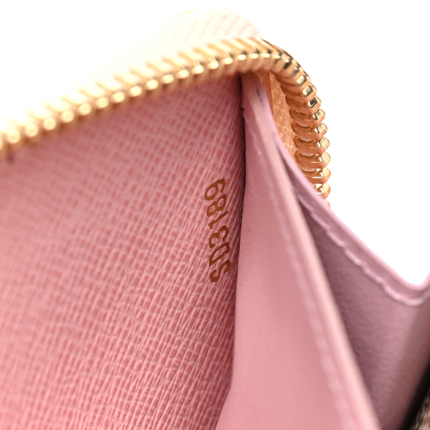 Louis Vuitton Damier Azur Clemence Wallet Rose Ballerine 7 of 10