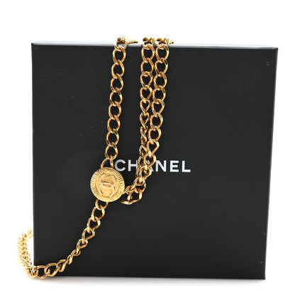 Chanel Metal Medallion CC Triple Chain Belt Gold 5 of 5