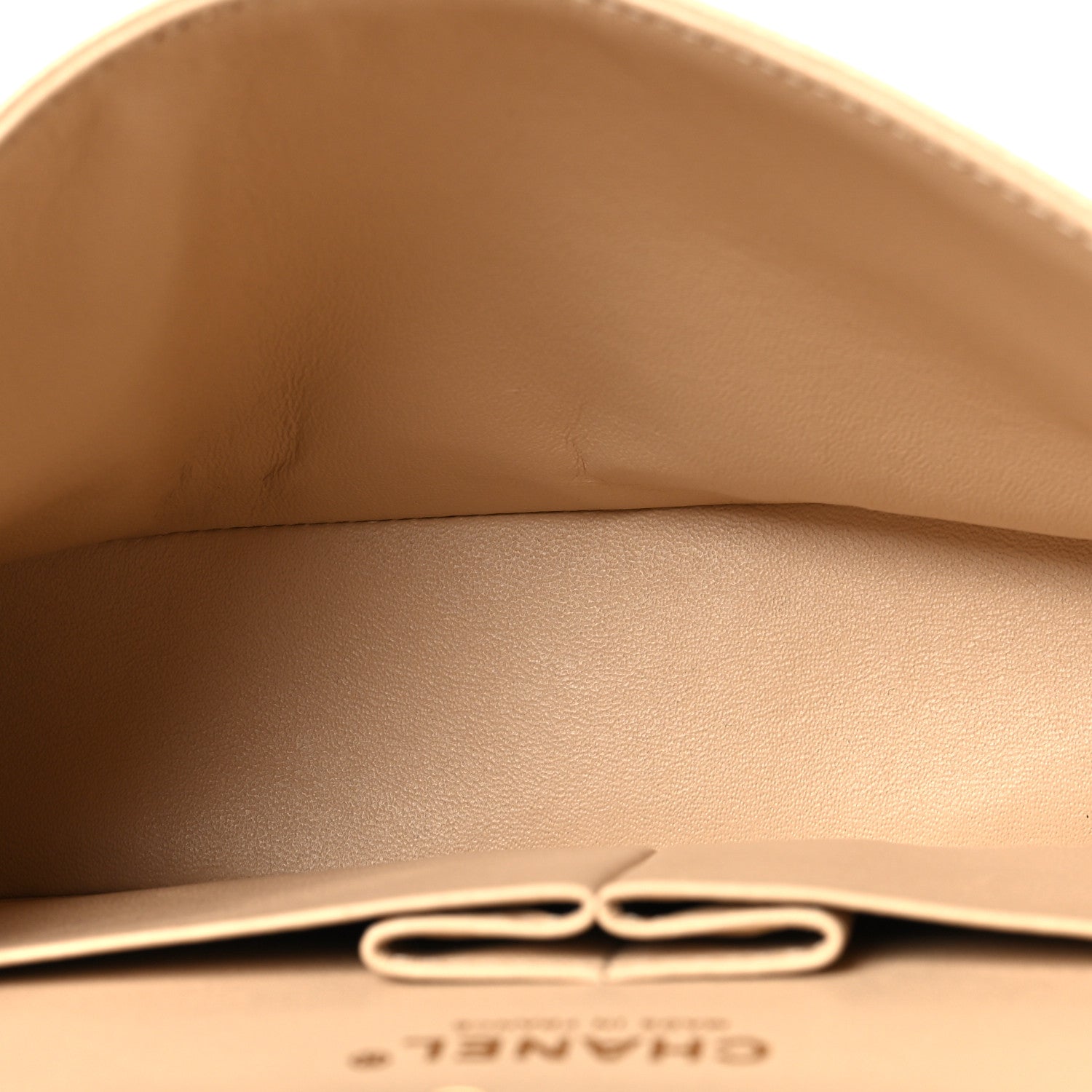 Chanel Caviar Quilted Medium Double Flap Beige 5 of 10