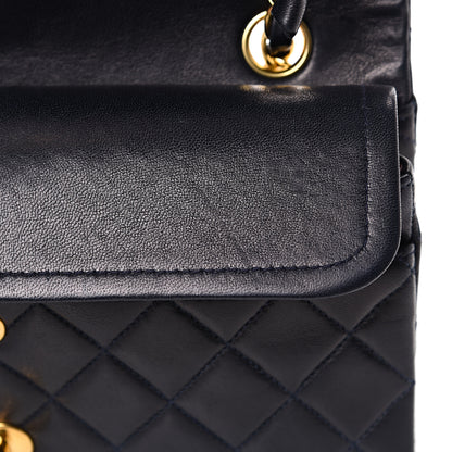 Chanel Lambskin Quilted Small Double Flap Navy 12 of 16