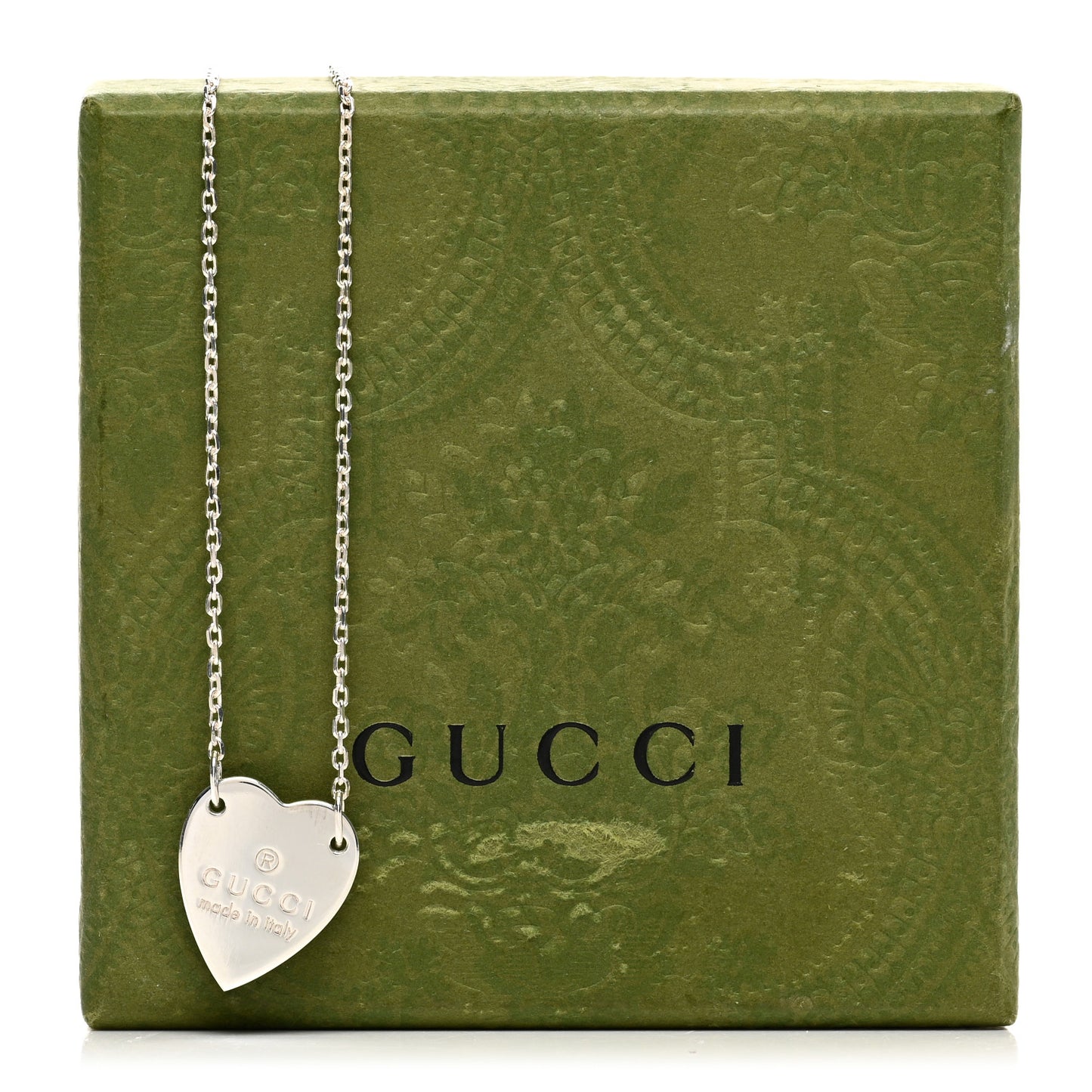 Sterling Silver Trademark Heart Pendant Necklace