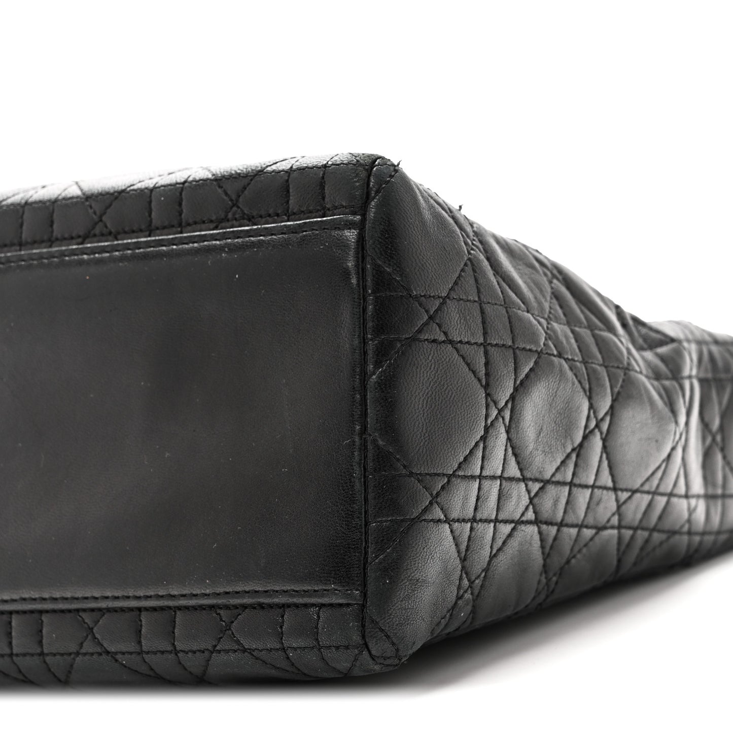 Lambskin Cannage Medium Lady Dior Black