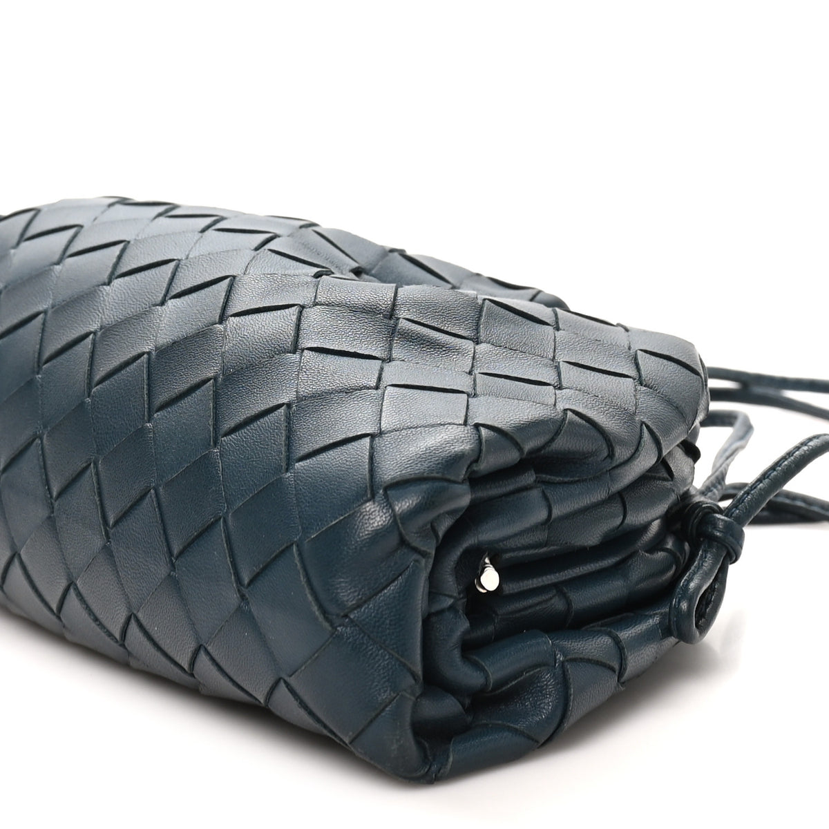 Bottega Veneta Nappa Intrecciato The Mini Pouch Deep Blue 10 of 10
