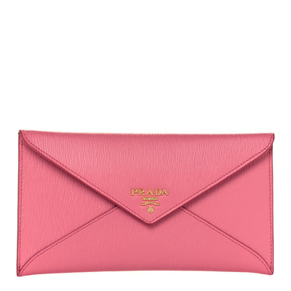 Prada Vitello Move Envelope Wallet Ibisco 1 of 14