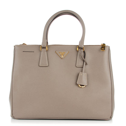 Prada Saffiano Large Galleria Double Zip Tote Argilla 1 of 10