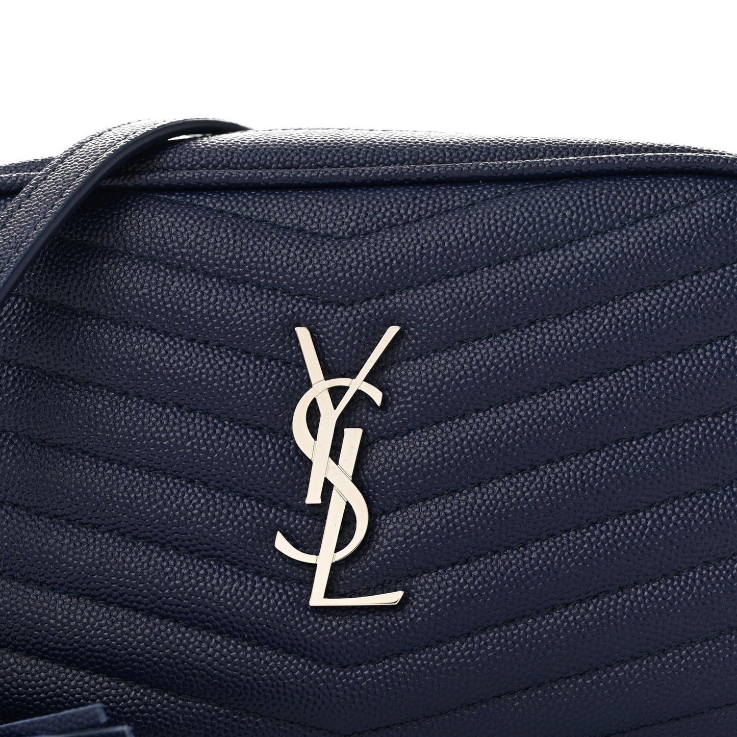 Grain De Poudre Matelasse Monogram Mini Lou Camera Bag Azure Blue