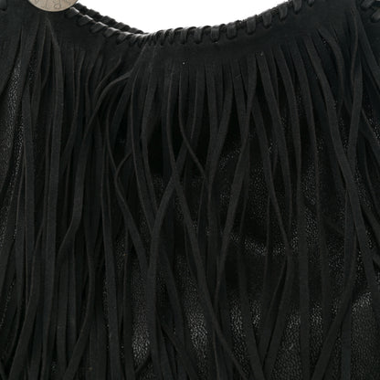 Stella McCartney Eco Suede Fringe Falabella Tote Black 8 of 10
