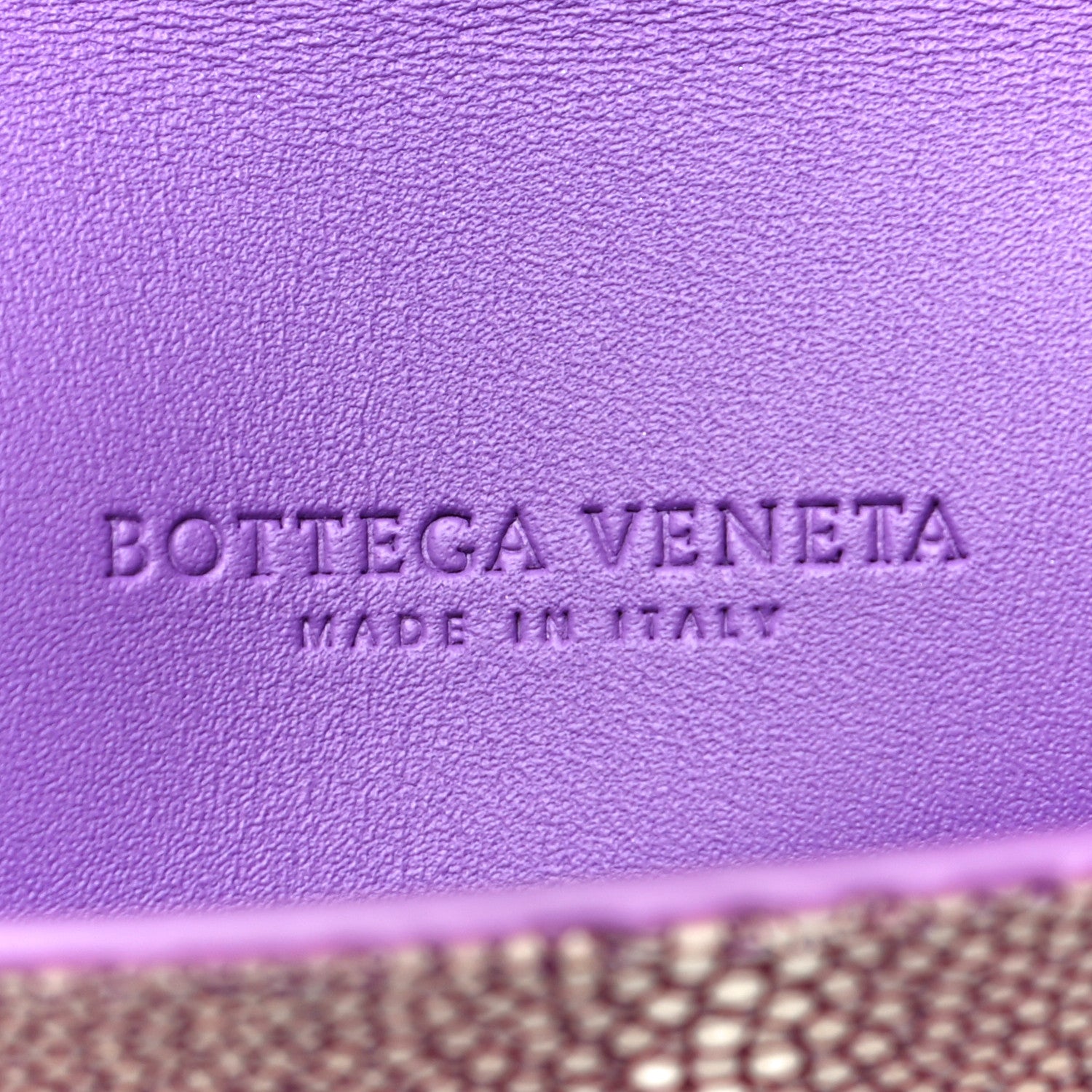 Bottega Veneta Stingray Piano Crisscross Clutch Purple 7 of 15