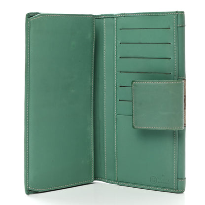 Gucci Calfskin Monogram Continental Wallet Green 5 of 14