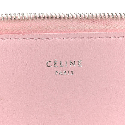 Celine Lambskin Bi-Color Coin and Card Pouch Pale Pink Espresso 5 of 9