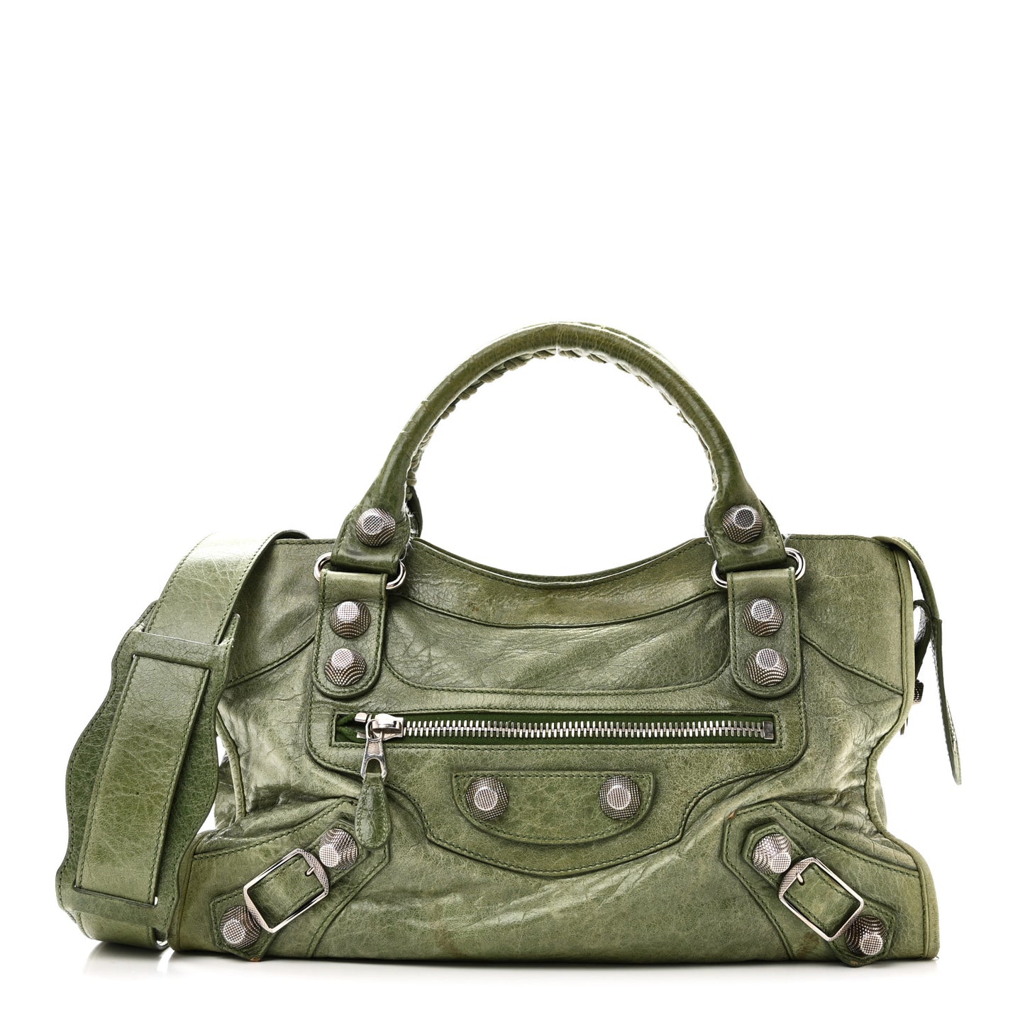 Agneau Giant 21 Silver Hardware City Vert Thyme