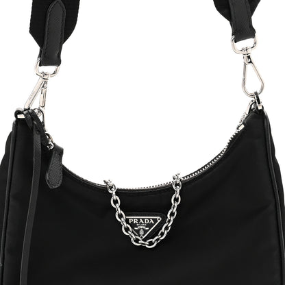 Prada Nylon Re-Edition 2005 Shoulder Bag Black 8 of 13