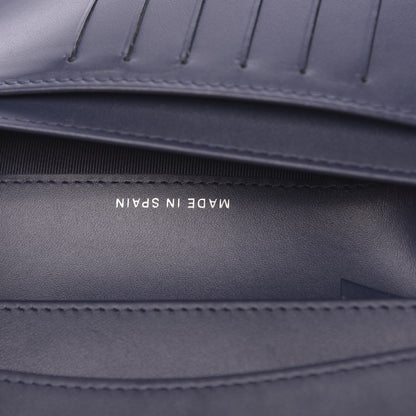 Chanel Caviar Chevron Quilted Yen Wallet Navy 7 of 8