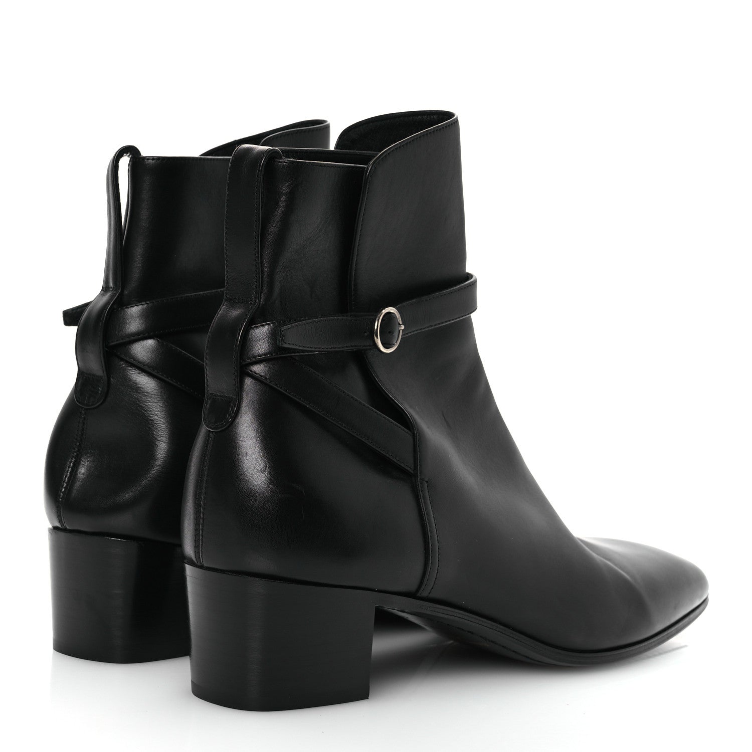Saint Laurent Calfskin Mens Terry 45 Jodhpur Boots 41 Black 5 of 15
