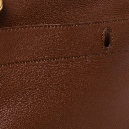Saint Laurent Calfskin Canvas Medium Muse Two Brown 20 of 23