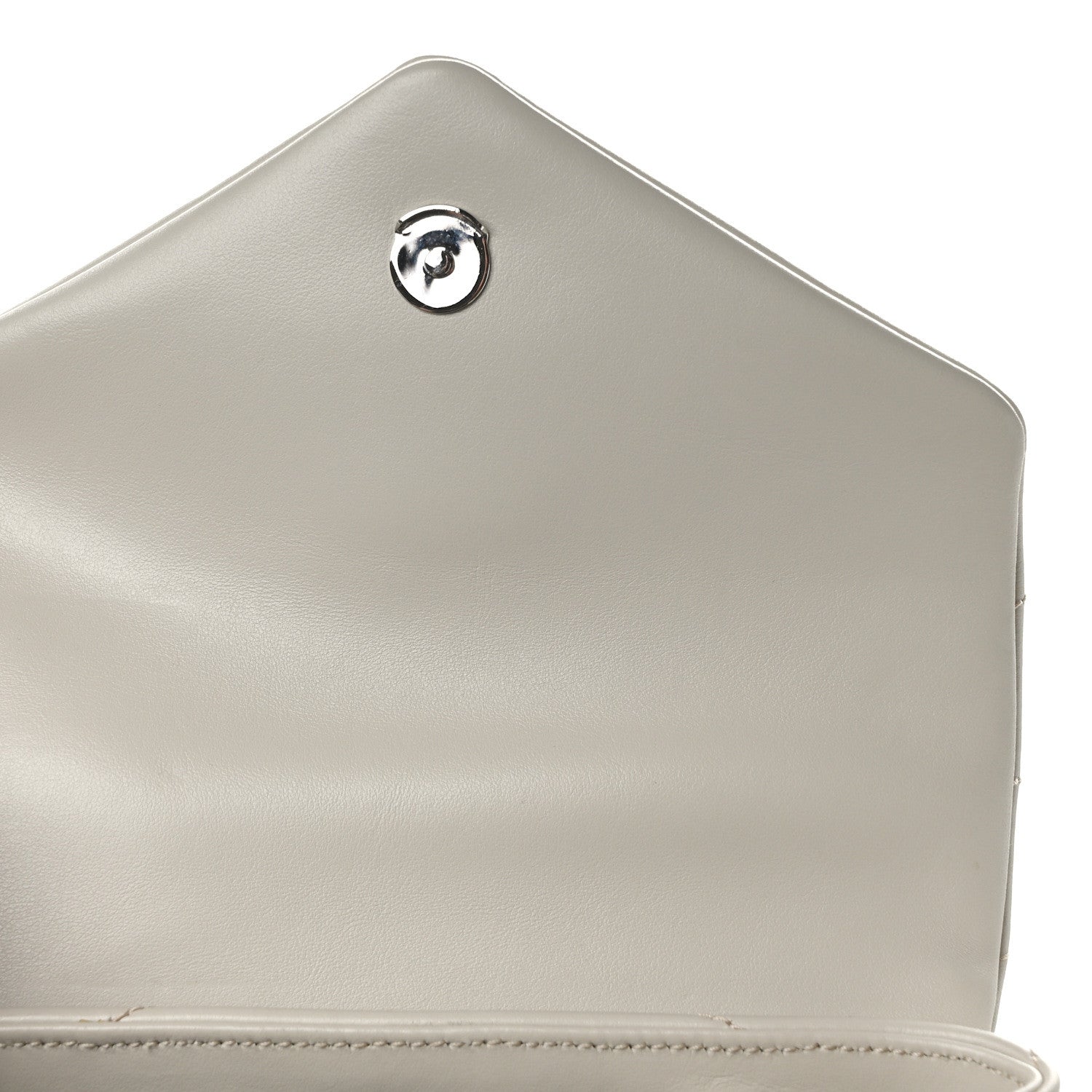 Saint Laurent Calfskin Y Quilted Monogram Toy Loulou Crossbody Bag Crema Soft 10 of 12