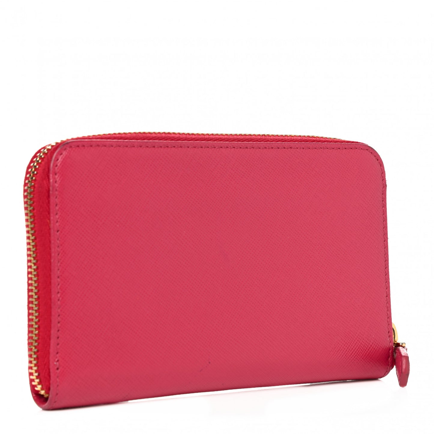 Saffiano Metal Zip Around Wallet Peonia
