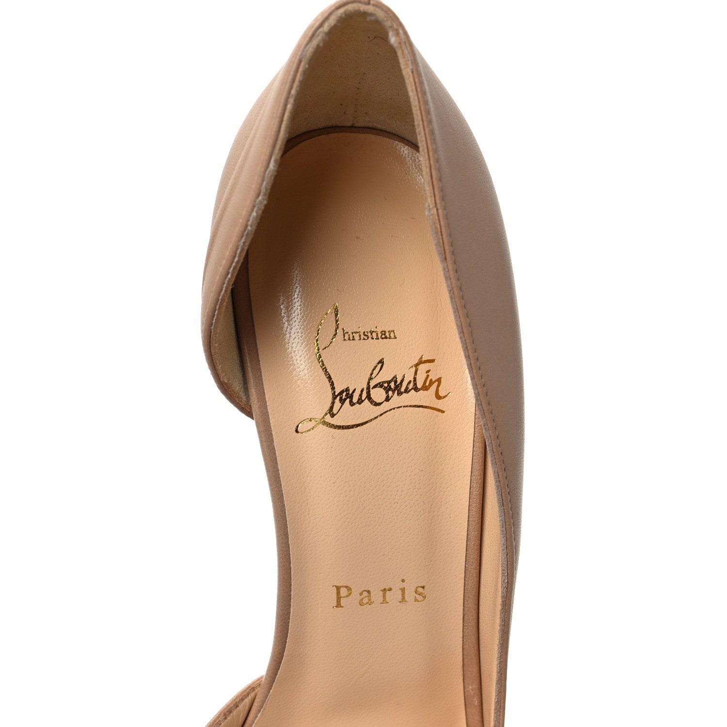 Christian Louboutin Nappa Iriza 100 Pumps 38 Nude 7 of 8