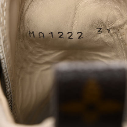 Louis Vuitton Suede Calfskin Monogram Laureate Platform Desert Boots 37 Taupe 7 of 8