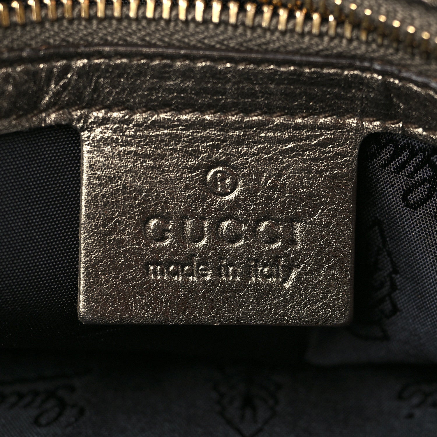 Gucci Metallic Calfskin Medium Hysteria Top Handle Bag Gold 6 of 11