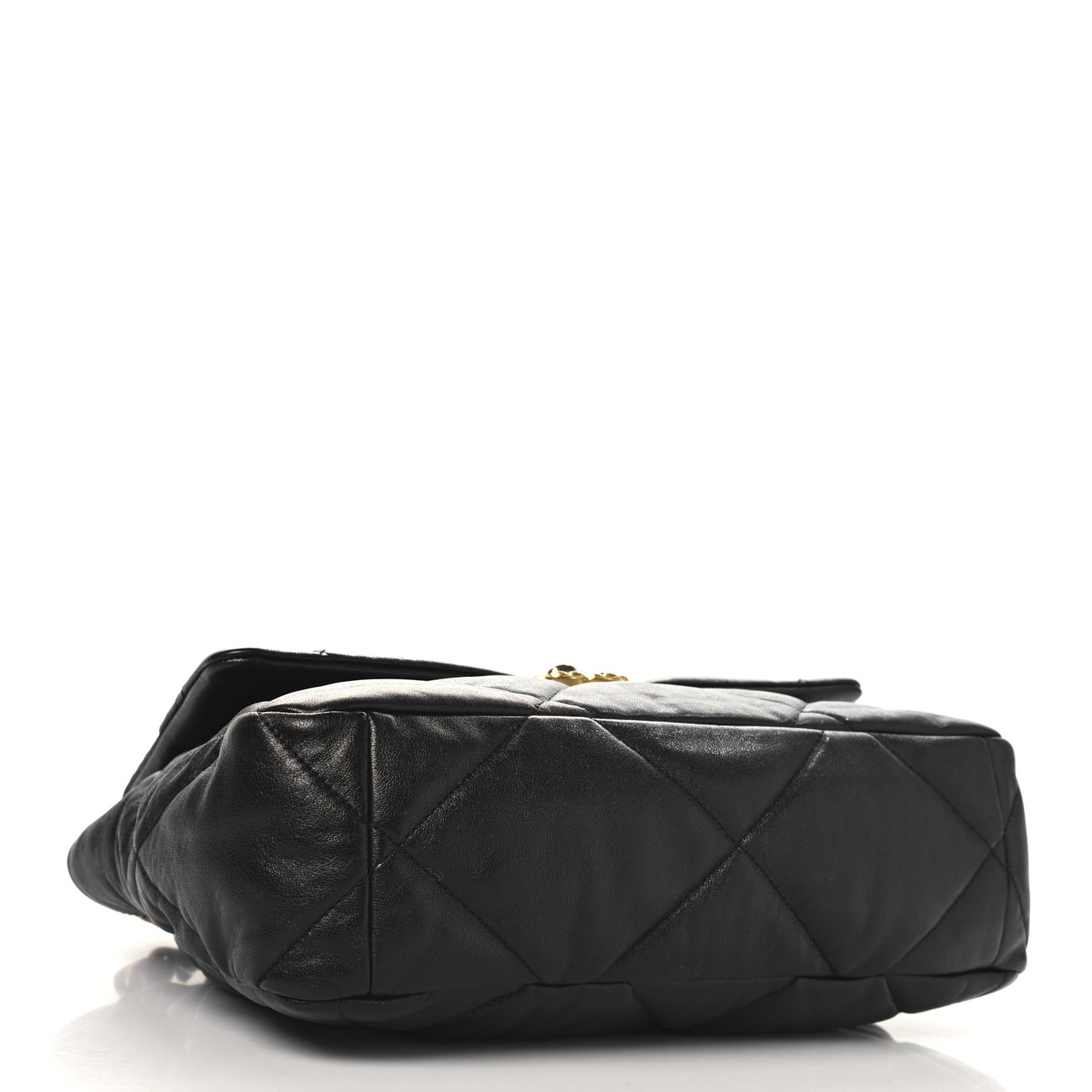 Lambskin Quilted Large Chanel 19 Flap Black