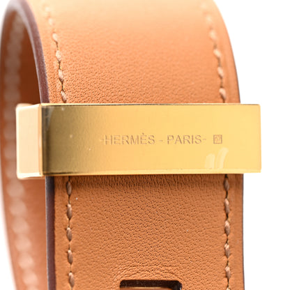 Hermes Madame Calfskin Collier de Chien CDC 24 Bracelet T2 Gold 5 of 8