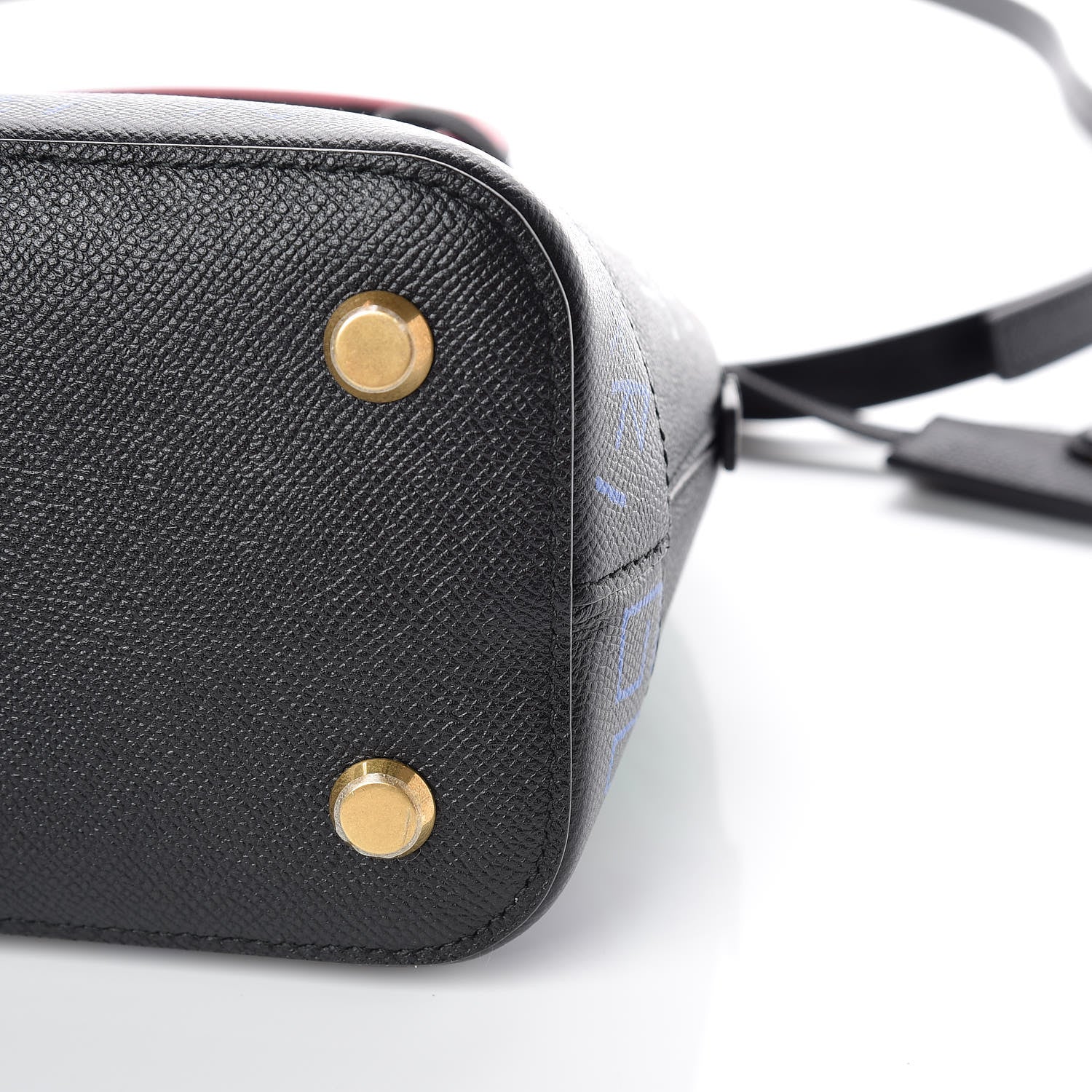 Balenciaga Signature Grained Calfskin Graffiti S Ville Top Handle Bag Black Multicolor 6 of 10