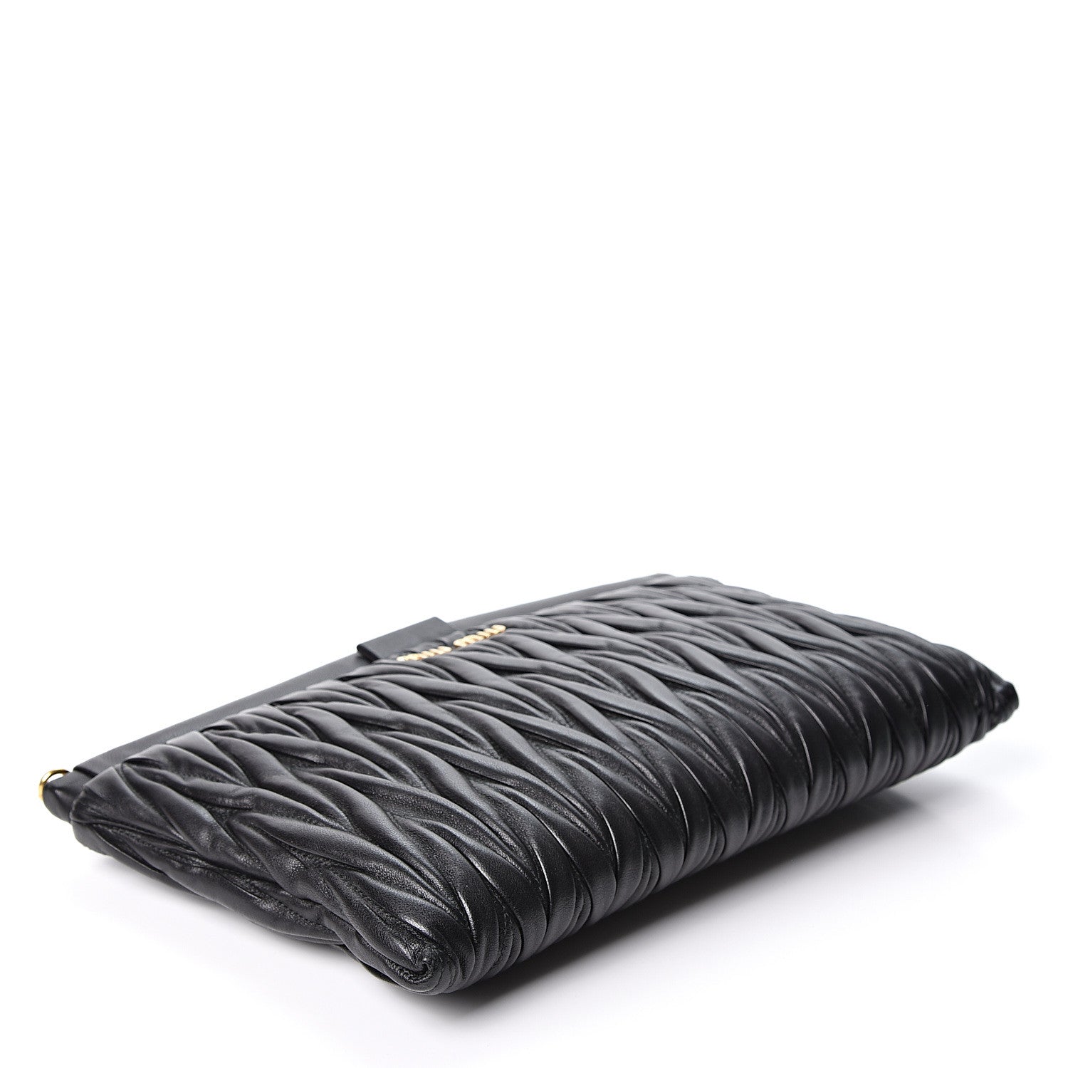 Miu Miu Nappa Matelasse Crossbody Clutch Black 3 of 8