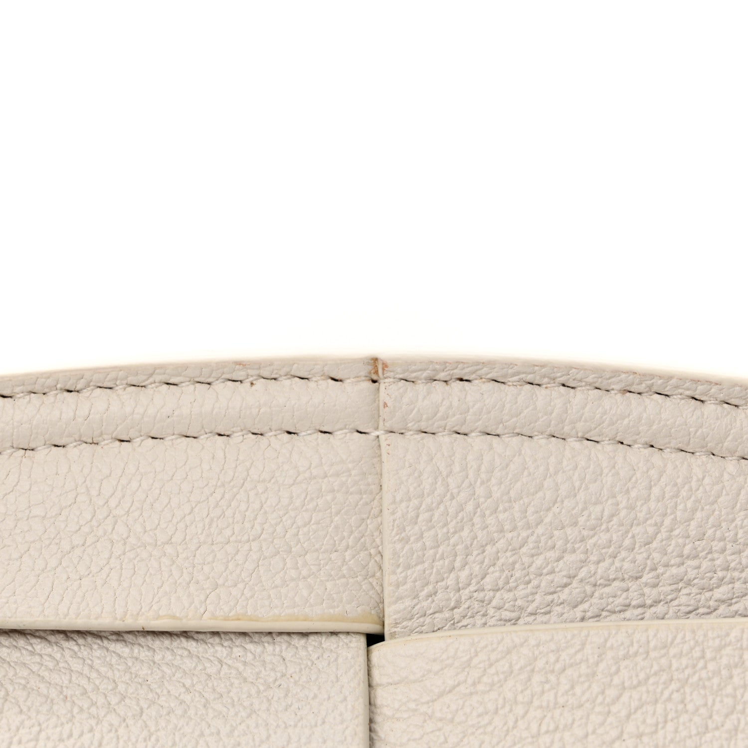 Bottega Veneta Grained Calfskin Maxi Intrecciato Mini Arco Bianco 11 of 12