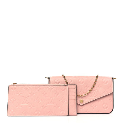 Louis Vuitton Empreinte Pochette Felicie Chain Wallet Rose Poudre 3 of 10